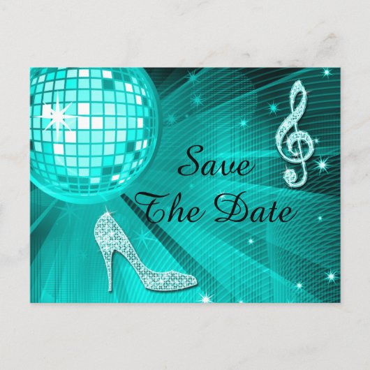 Sparkly Stiletto Heel 60th Birthday Save The Date Aankondigingskaart (Voorkant)