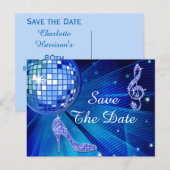 Sparkly Stiletto Heel 80th Birthday Save The Date Aankondigingskaart (Voorkant / Achterkant)