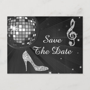 Sparkly Stiletto Hiel 70th Birthday Save the Date Aankondigingskaart