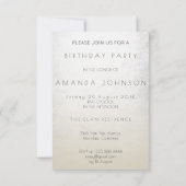 Sparkly Surprise Party Invitation Gold Silver Kaart (Achterkant)