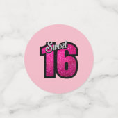 Sparkly Sweet Sixteenth Birthday Confetti (Kleine voorkant)