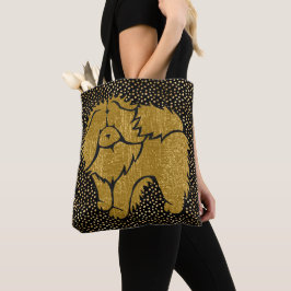 SPARKLY THANG Chow faux metallic canvas tas 2 stij