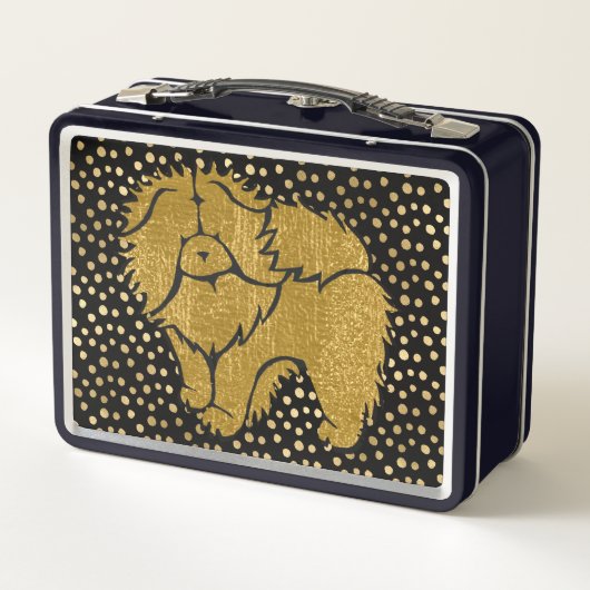 SPARKLY THANG Chow- faux metallic - LUNCH BOX (Achterkant)