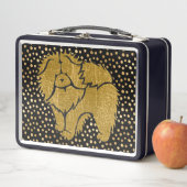 SPARKLY THANG Chow- faux metallic - LUNCH BOX (In situ)