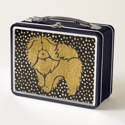 SPARKLY THANG Chow- faux metallic - LUNCH BOX (Voorkant)