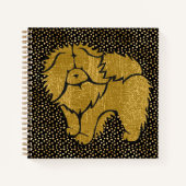SPARKLY THANG Chow faux metallic notitieboek (Voorkant)