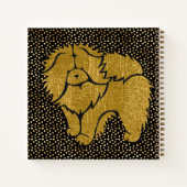 SPARKLY THANG Chow faux metallic notitieboek (Achterkant)