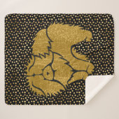 SPARKLY THANG Chow faux metallic sherpa blanket Sherpa Deken (Voorkant (horizontaal))