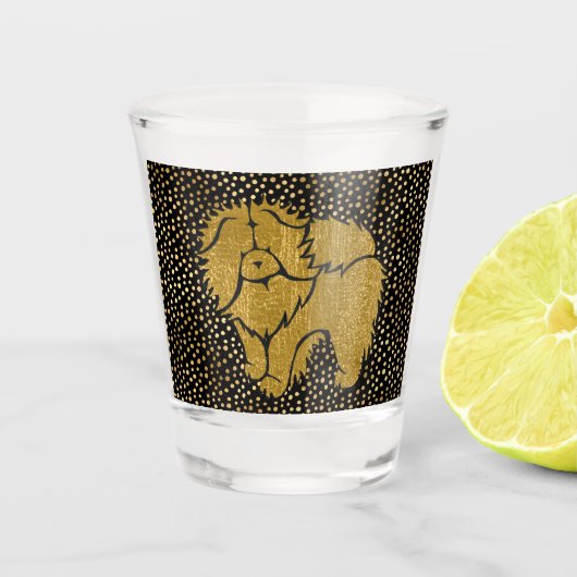 SPARKLY THANG Chow faux metallic shotglass Shot Glas (Voorkant)