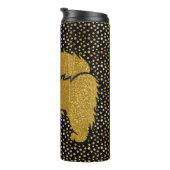 SPARKLY THANG Chow faux metallic thermale tumbler Thermosbeker (Geroteerd rechts)