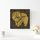 SPARKLY THANG Chow faux metalwall klok (Huis)