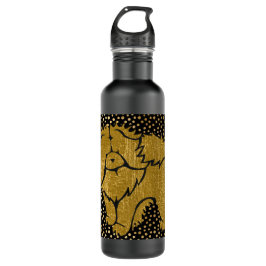 SPARKLY THANG Chow faux metalwater fles