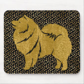 SPARKLY THANG LAPPHUND Faux folie mousepad Muismat (Voorkant)