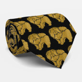 SPARKLY THANG-ROUGH Chow faux metallic necktie Stropdas (Opgerold)