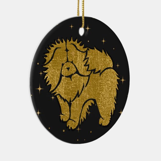 SPARKLY THANG - ROUGH Chow faux metallic ornament (Rechts)