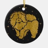 SPARKLY THANG - ROUGH Chow faux metallic ornament (Voorkant)