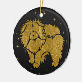 SPARKLY THANG - ROUGH Chow faux metallic ornament (Links)