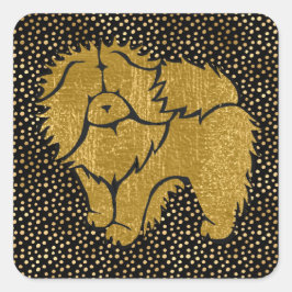 SPARKLY THANG ROUGH CHOW Faux metallic stickers