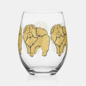 Sparkly Thang Rough Chow Stemless wijnglas Wijnglas Zonder Voet (Achterkant)