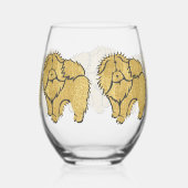 Sparkly Thang Rough Chow Stemless wijnglas Wijnglas Zonder Voet (Rechts)