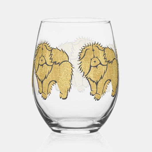 Sparkly Thang Rough Chow Stemless wijnglas Wijnglas Zonder Voet (Rechts)