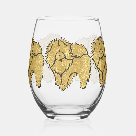 Sparkly Thang Rough Chow Stemless wijnglas Wijnglas Zonder Voet (Links)