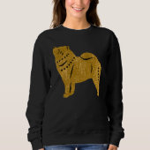 SPARKLY THANN SMOOOTH Chow faux metallic shirten Trui (Voorkant)