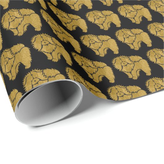 SPARKLY THANS rough chow wrappapier Cadeaupapier (Rol Hoek)