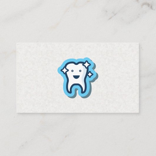 Sparkly Tooth-pictogram | Tandheelkunde Visitekaartje (Achterkant)