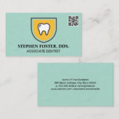 Sparkly Tooth-pictogram | Visitekaartje QR-code (Voorkant / Achterkant)