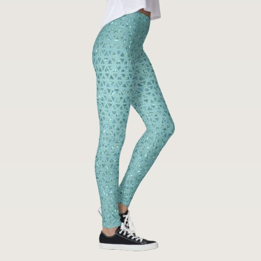 Sparkly Turquoise Leggings (Rechts)