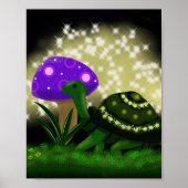 Sparkly Turtle Poster (Voorkant)