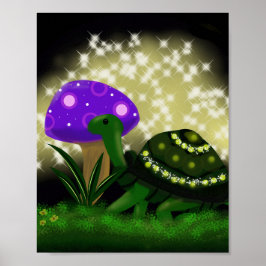 Sparkly Turtle Poster