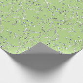 Sparkly Twilight Mint Groene Laurel Zilveren Diama Cadeaupapier (Hoek)
