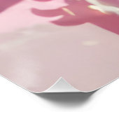 Sparkly Twin Disco Strawberries Pink Aesthetic  Perfect Poster (Hoek)