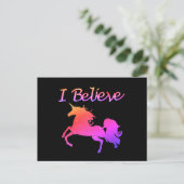 Sparkly Unicorn Briefkaart (Staand voorkant)