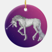 Sparkly Unicorn Fantasy Keramisch Ornament (Achterkant)