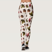 Sparkly vertrekt herfst herfst sparkeert patroon leggings (Achterkant)