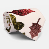 Sparkly vertrekt herfst herfst sparkeert patroon stropdas (Opgerold)