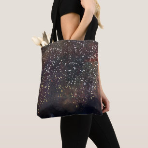 Sparkly Waterverf Earthy Rustic Modern Glam Tote Bag
