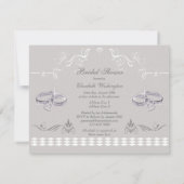 Sparkly Wedding Bands & Hearts Vrijgezellenfeest Kaart (Achterkant)