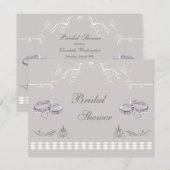 Sparkly Wedding Bands & Hearts Vrijgezellenfeest Kaart (Voorkant / Achterkant)