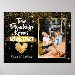 Sparkly weggaat Friendship Distance Foto Poster