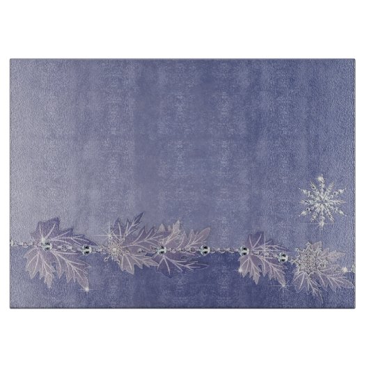 Sparkly Winter Snijplank (Voorkant)