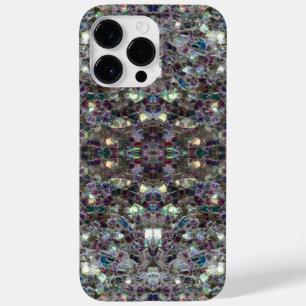 Sparkly zilveren mozaïek Mandala bling abstract Case-Mate iPhone Case
