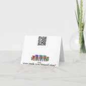 SparklyTurquoise, notakaart Kaart (Achterkant)