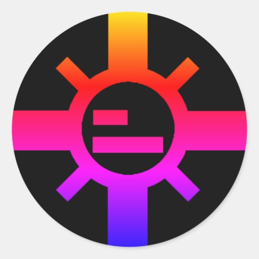 Sparko Twilight Sun Round Stickers (Voorkant)