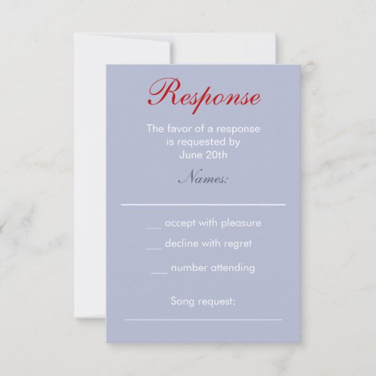 Sparks Fly Fourth of Juli Wedding Response Card RSVP Kaartje (Voorkant)