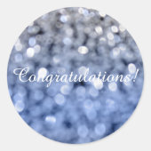 Sparks - Gefeliciteerd Ronde Sticker (Voorkant)