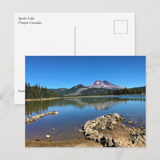 Sparks Lake, Bend, Oregon Briefkaart (Voorkant / Achterkant)